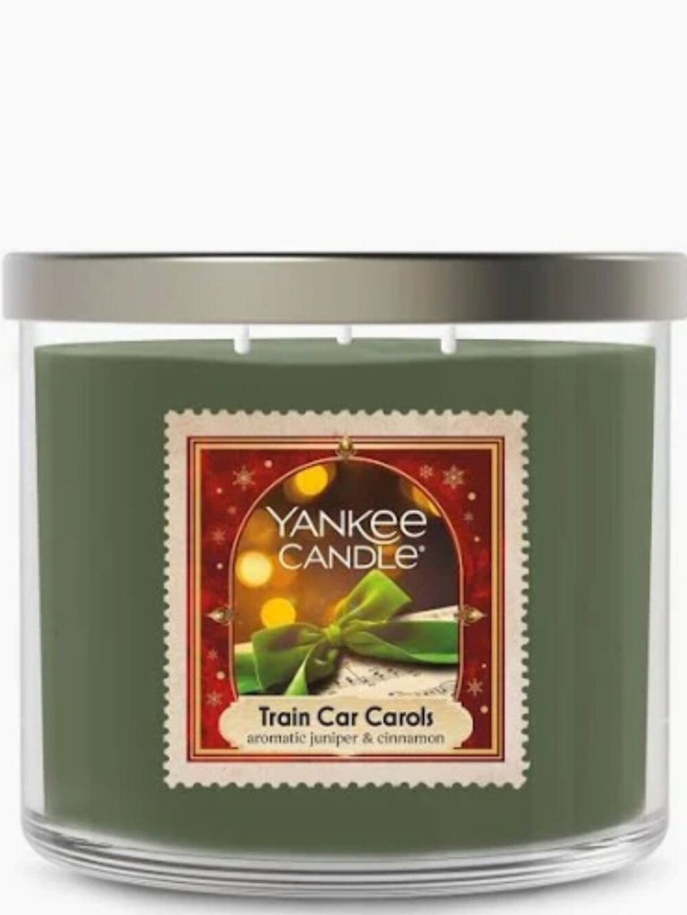 Yankee Candle 3-Wick Candle- Train Car Carols (14.5 oz) - NWT